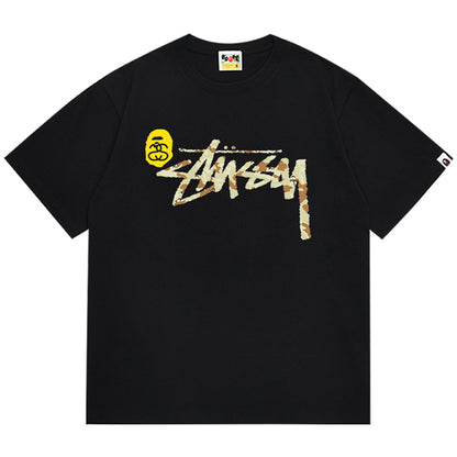 BAPEX ステューシー シャーク プリント Tシャツ
