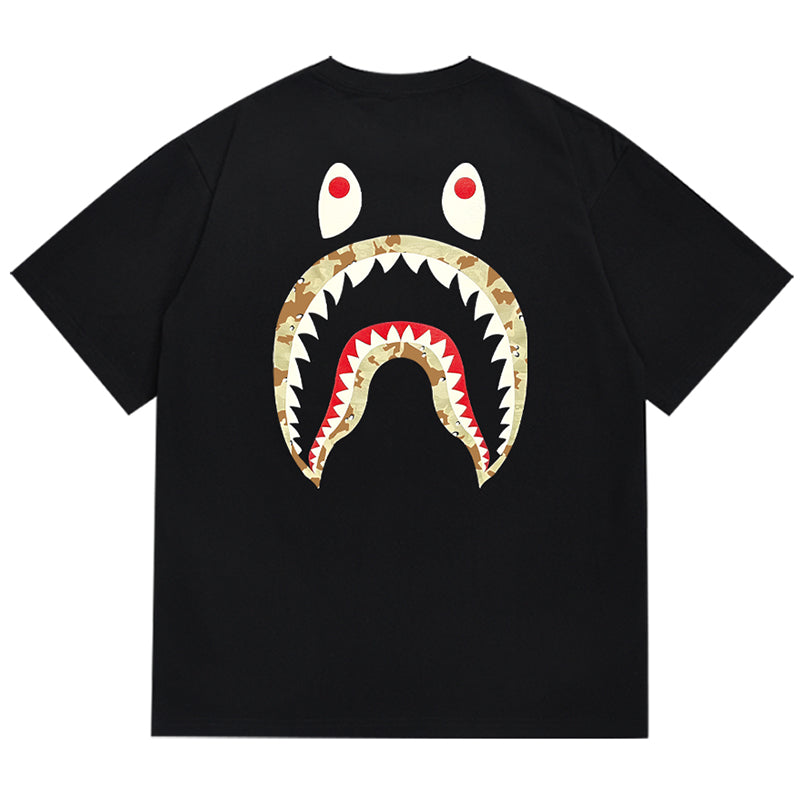 BAPEX ステューシー シャーク プリント Tシャツ