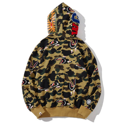 BAPE Shark 1st Camo Shark Kapuzenjacke mit Reißverschluss