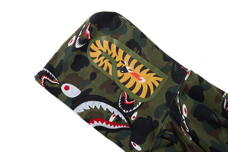 BAPE Shark 1st Camo Shark Kapuzenjacke mit Reißverschluss