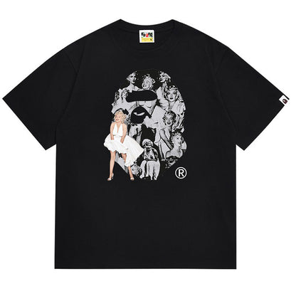 BAPE A BATHING APE x マリリン・モンロー ビッグエイプヘッドTee
