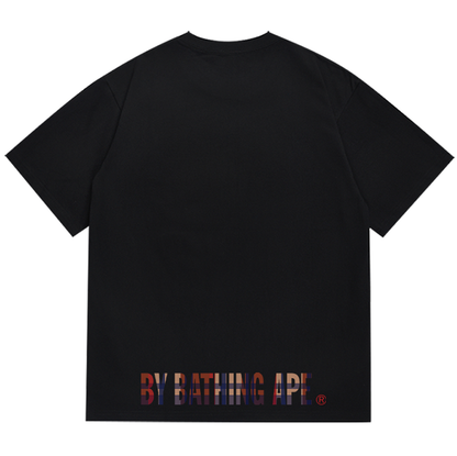BAPE チェック エイプ フェイス Tシャツ