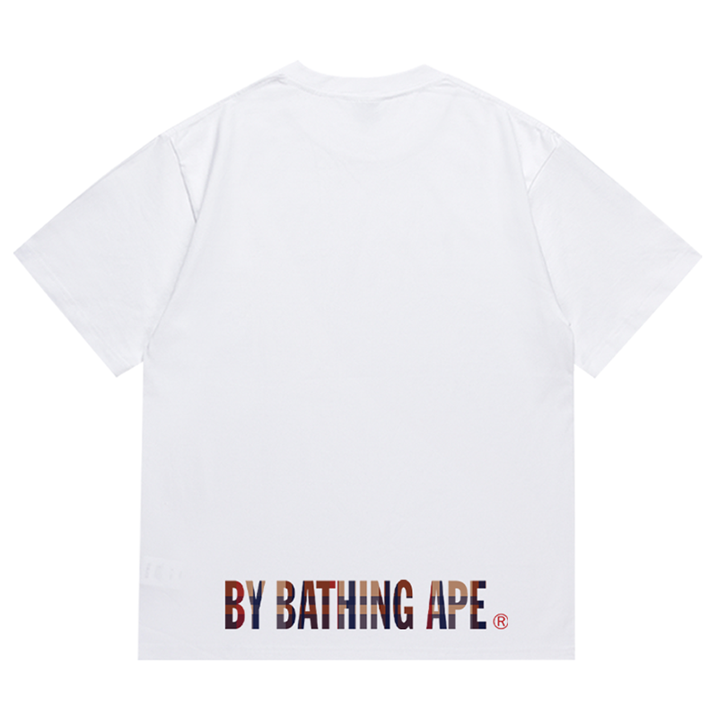 BAPE チェック エイプ フェイス Tシャツ