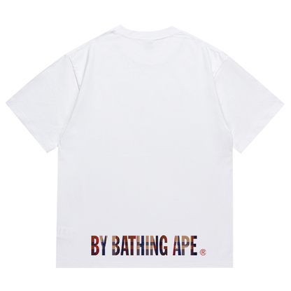 BAPE チェック エイプ フェイス Tシャツ