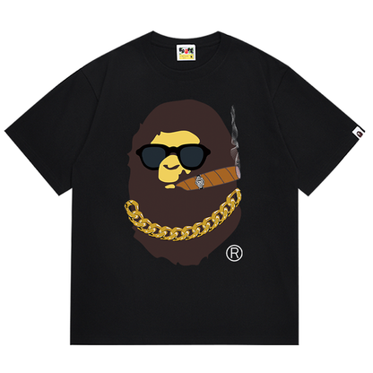 BAPE エイプヘッド スモーキングプリント ロサンゼルス限定Tシャツ