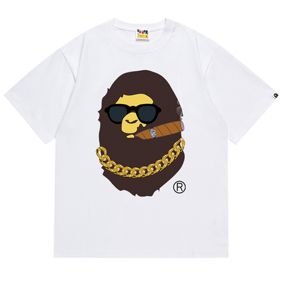 BAPE エイプヘッド スモーキングプリント ロサンゼルス限定Tシャツ
