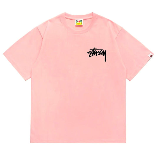 BAPE X Stussy ベーシック ピグメントダイド Tシャツ
