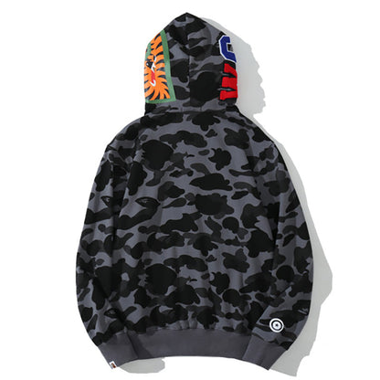 BAPE WGM Camo Kapuzenpullover mit Reißverschluss