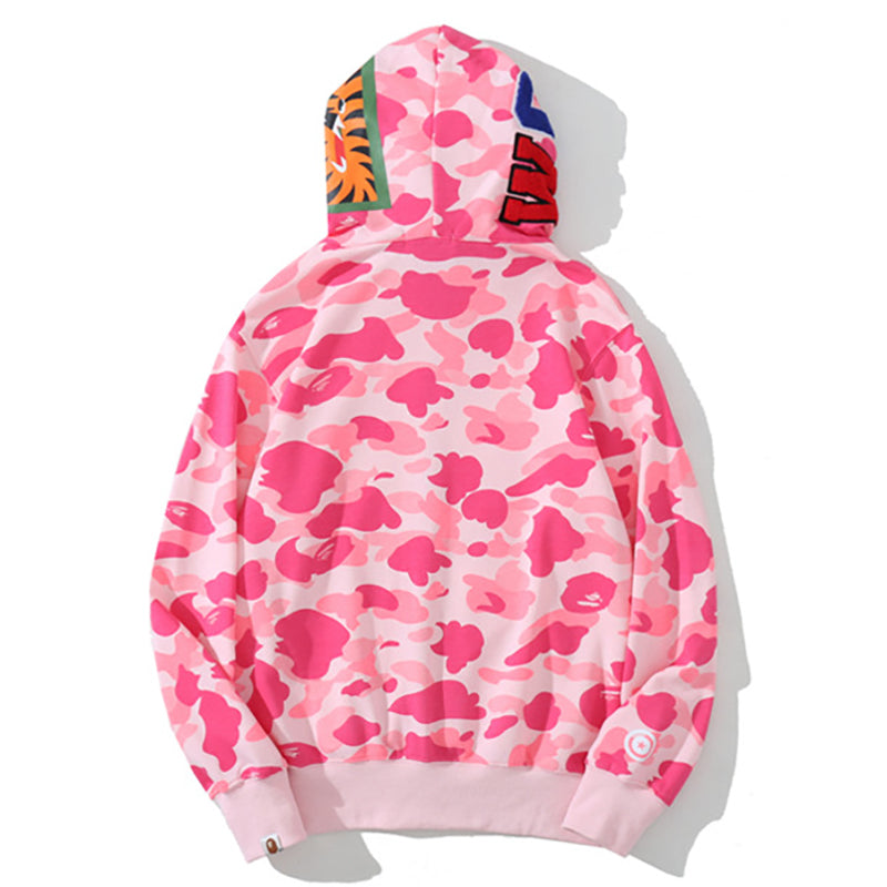 BAPE WGM Camo Kapuzenpullover mit Reißverschluss