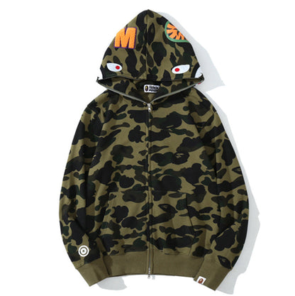 BAPE WGM Camo Kapuzenpullover mit Reißverschluss