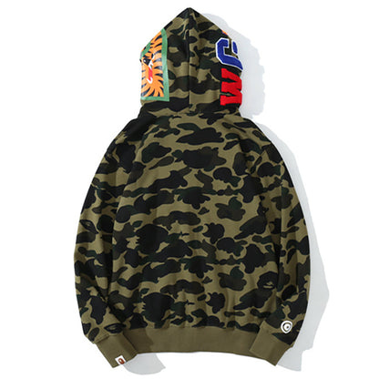 BAPE WGM Camo Kapuzenpullover mit Reißverschluss