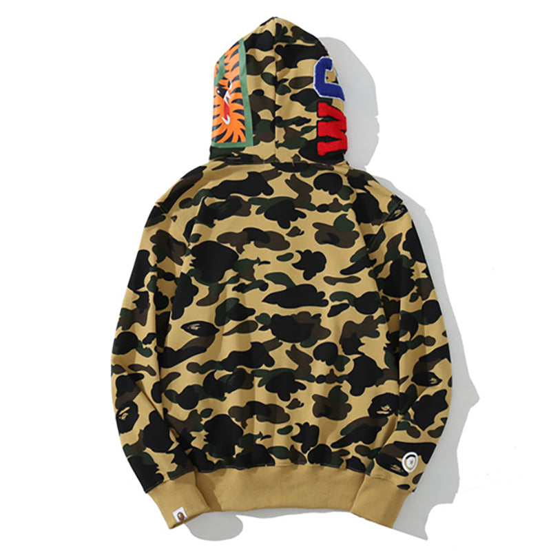 BAPE WGM Camo Kapuzenpullover mit Reißverschluss