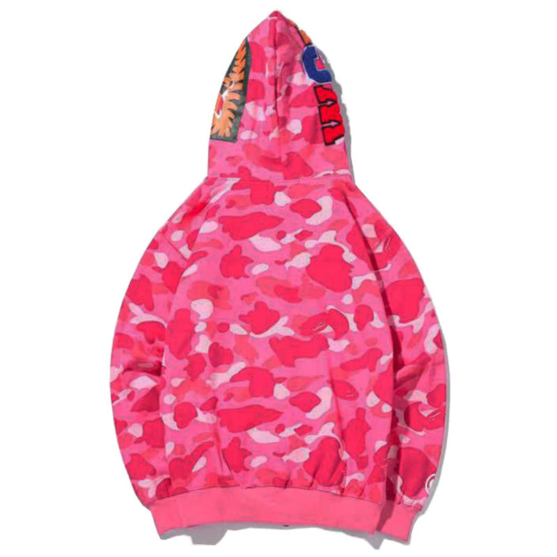 BAPE WGM Camo Kapuzenpullover mit Reißverschluss