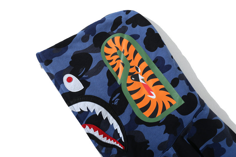 BAPE WGM Camo Kapuzenpullover mit Reißverschluss