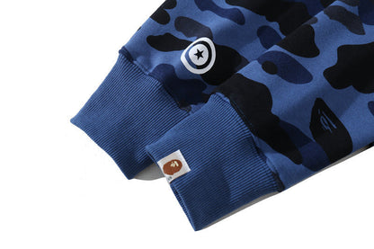BAPE WGM Camo Kapuzenpullover mit Reißverschluss