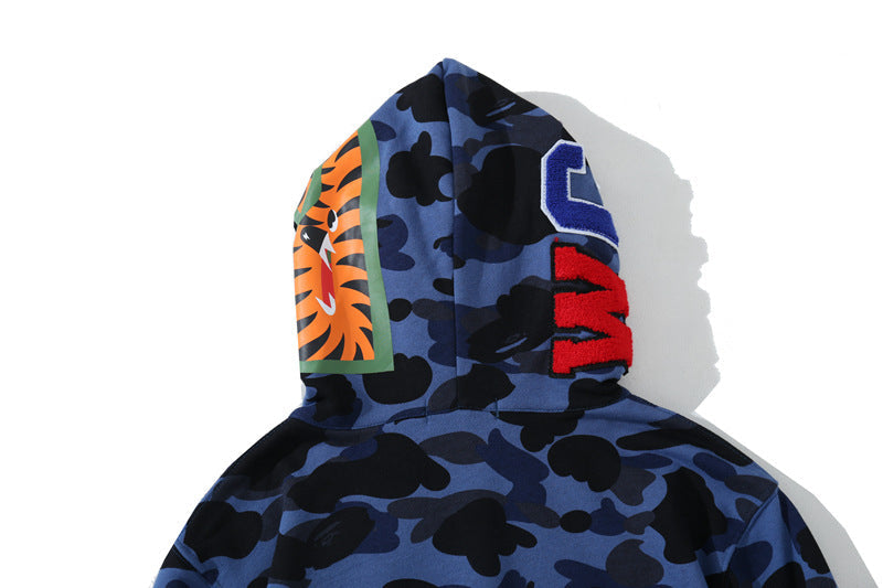 BAPE WGM Camo Kapuzenpullover mit Reißverschluss