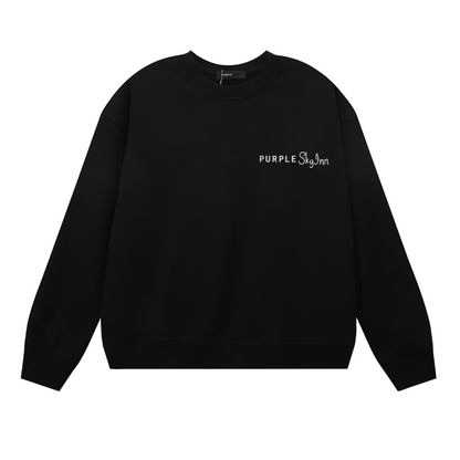 紫 メンズ 長袖Tシャツ スウェットシャツ 1150