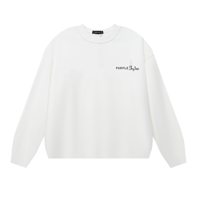 紫 メンズ 長袖Tシャツ スウェットシャツ 1150