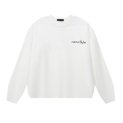 紫 メンズ 長袖Tシャツ スウェットシャツ 1150