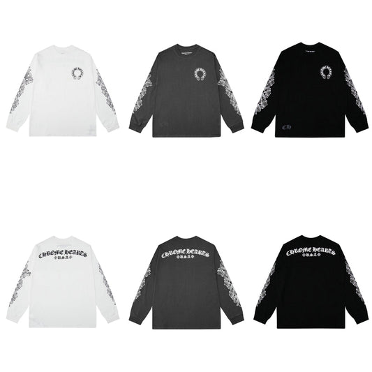 クロムハーツ メンズ長袖Tシャツ スウェット K8005