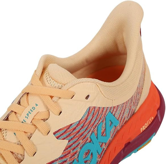 HOKA Mafate Speed 4 – Cream, Coral & Teal