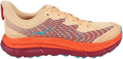 HOKA Mafate Speed 4 – Cream, Coral & Teal