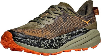 HOKA Speedgoat 6 – Olive, Brown & Orange
