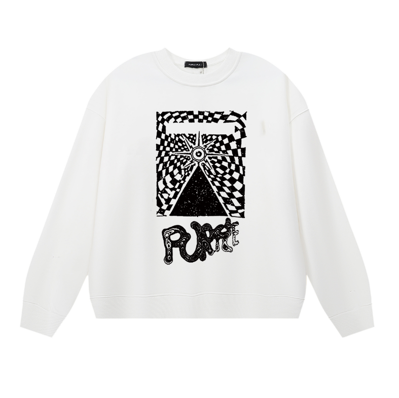 パープル メンズ 長袖 Tシャツ スウェットシャツ 1147