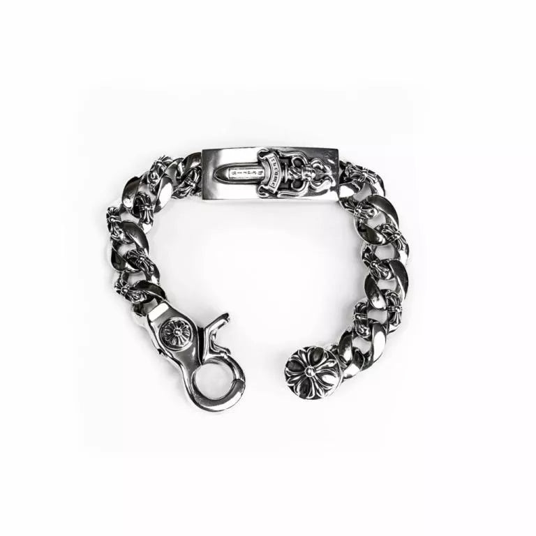 クロムハーツ ダガーIDファンシーリンク クリップブレスレット -6