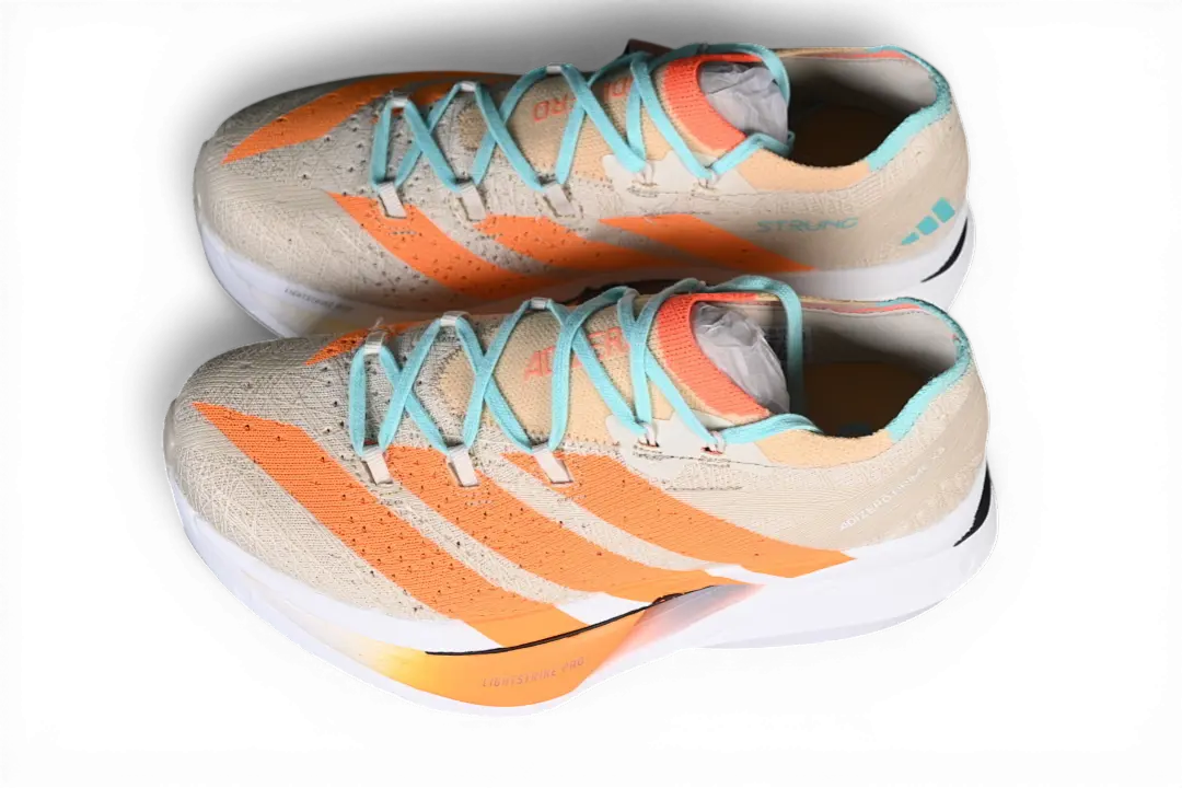 Adidas Adizero Prime X3 Strung – Orange / White / Wheat / Blue