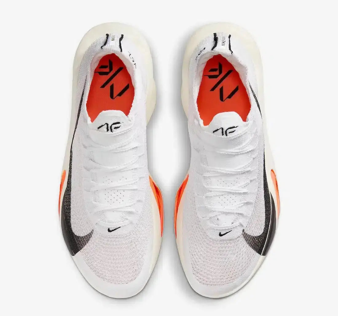 Nike Alphafly 3 Prototype Racing Shoes – White / Total Orange