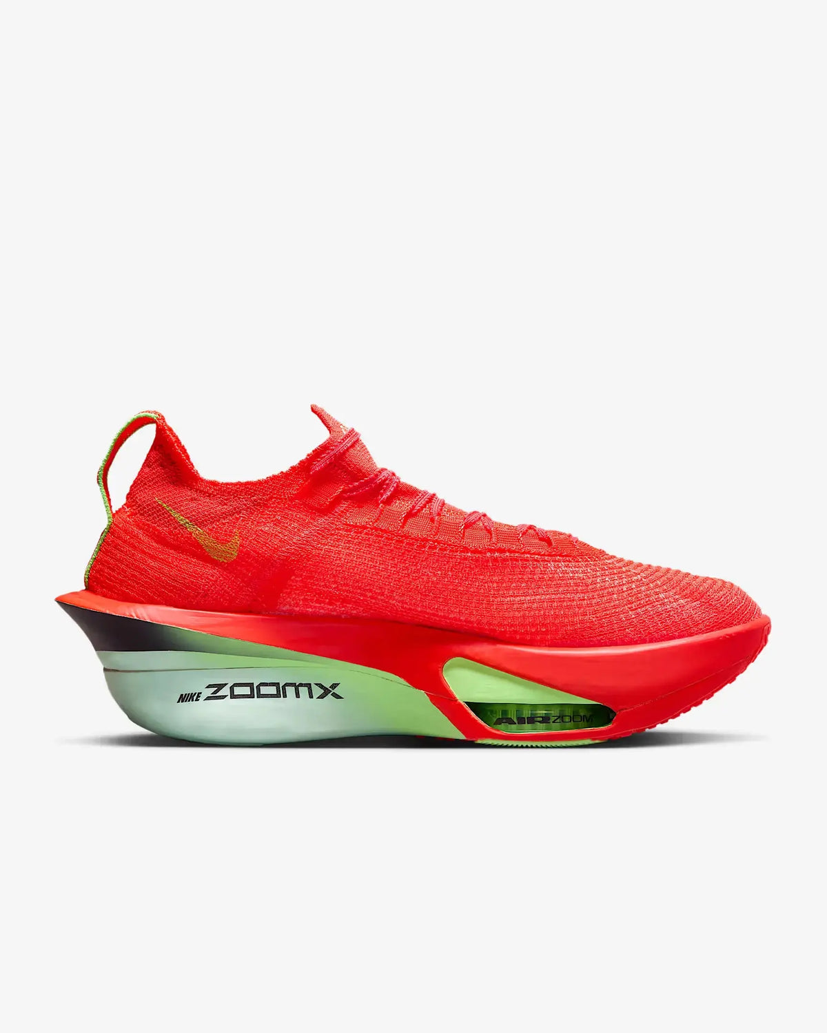 Nike Alphafly 3 Road Racing Shoes - Bright Crimson / Lime Blast