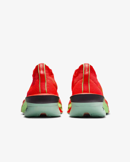 Nike Alphafly 3 Road Racing Shoes - Bright Crimson / Lime Blast