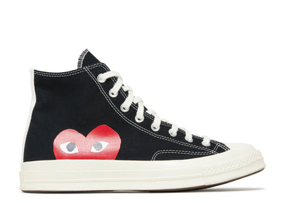 Converse Comme des Gar?¡ìons Play x Chuck 70 High 'Black' (150204C)