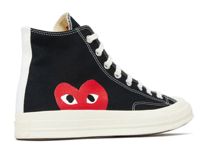 Converse Comme des Gar?¡ìons Play x Chuck 70 High 'Black' (150204C)