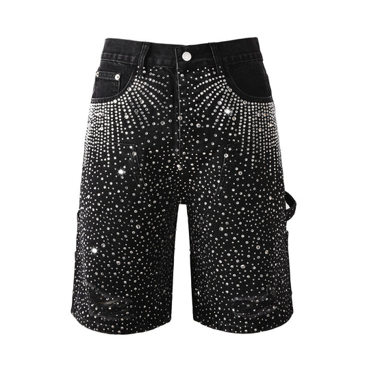 Lila Shorts Kristalle 5099