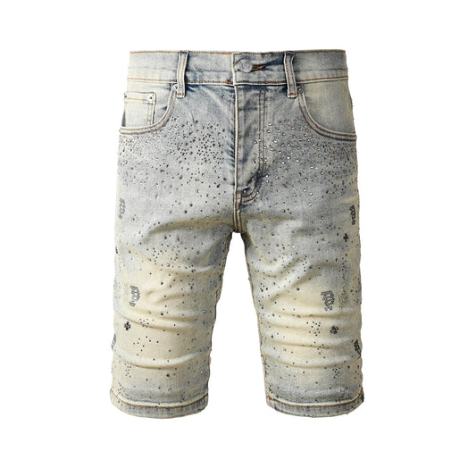 LILA Shorts Kristalle 5105