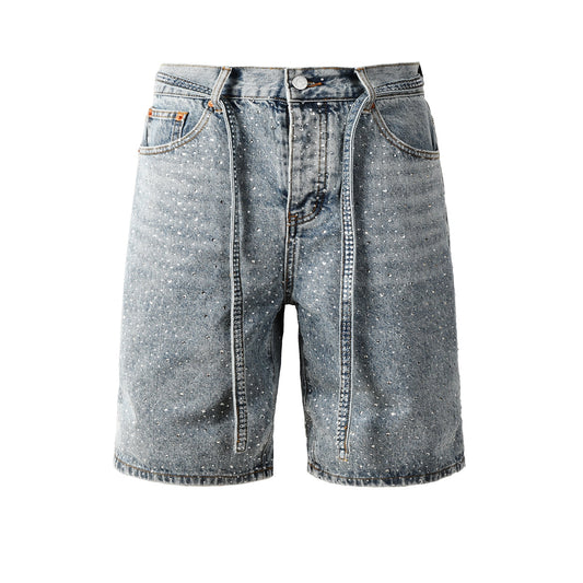 Lila Shorts Kristalle 5096