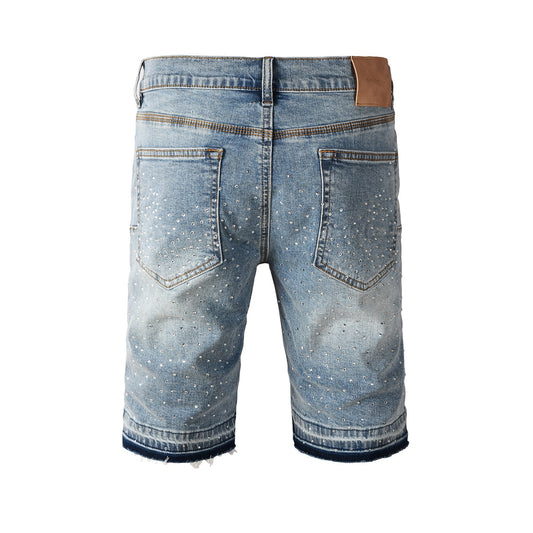 LILA Shorts Kristalle 5098