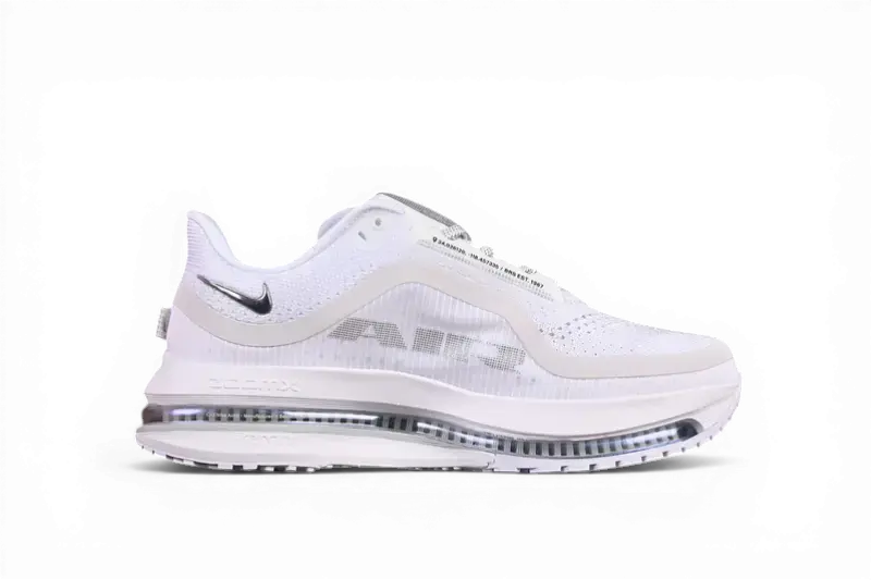 Nike Pegasus Premium Road Running Shoes - White / Metallic Silver