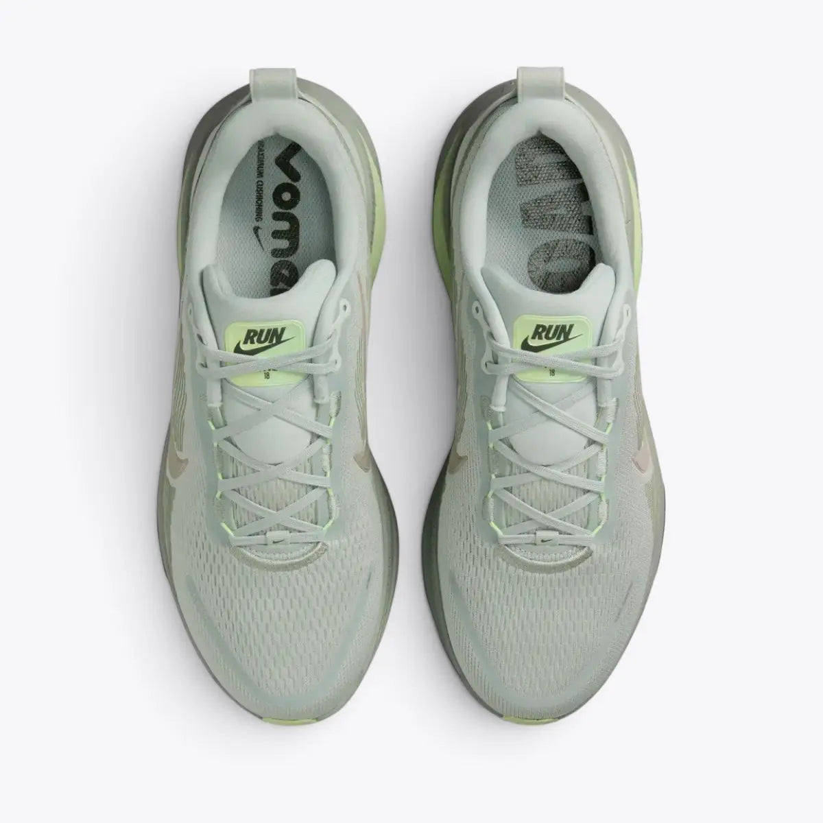 Nike Vomero 18 Road Running Shoes - Light Silver / College Grey / Barely Volt