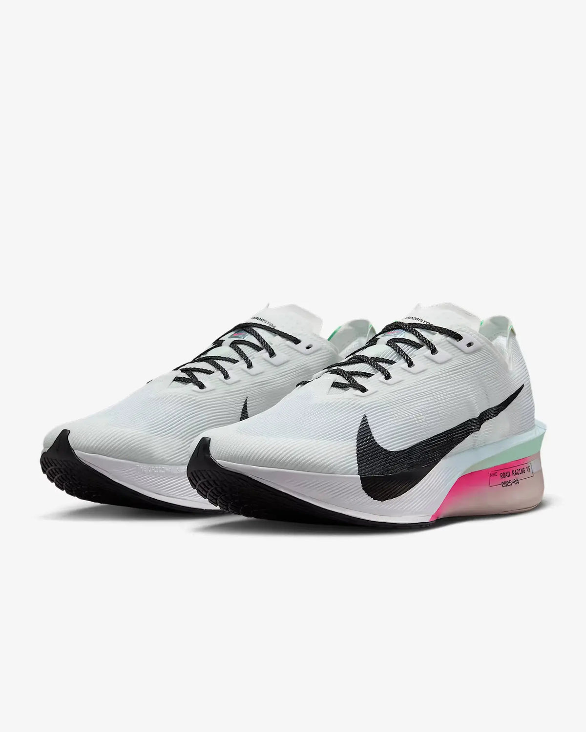 Nike Vaporfly 4 Road Racing Shoes - White / Hyper Pink / Mint