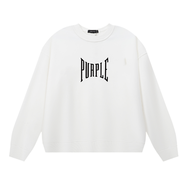 パープル メンズ 長袖 Tシャツ トレーナー 1156