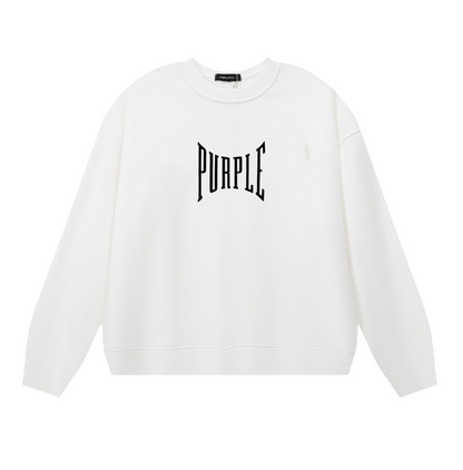 パープル メンズ 長袖 Tシャツ トレーナー 1156