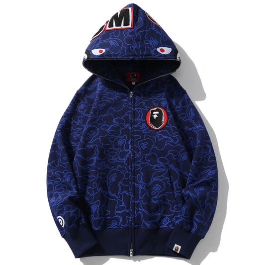 BAPE シャーク フルジップフーディー