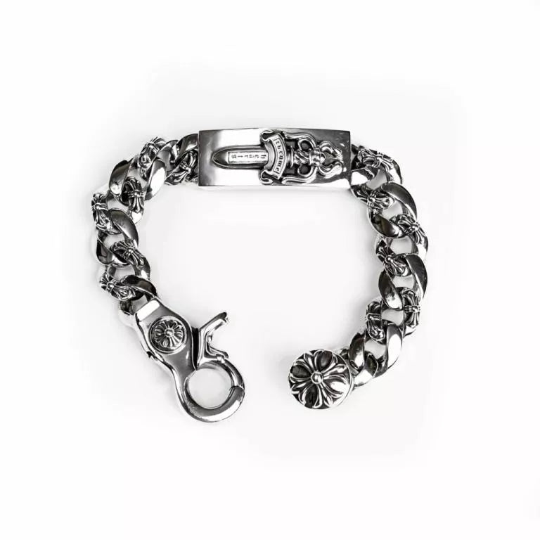 クロムハーツ ダガーIDファンシーリンク クリップブレスレット -6