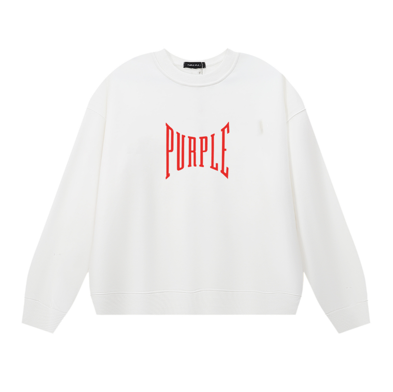 パープル メンズ 長袖 Tシャツ トレーナー 1156