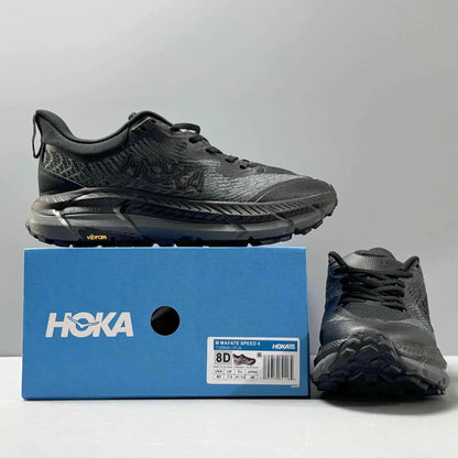 HOKA Mafate Speed 4 – Black & Charcoal Grey