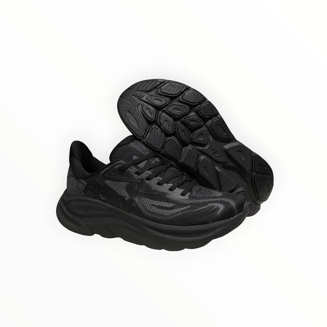 HOKA Clifton 10 – Black & Charcoal