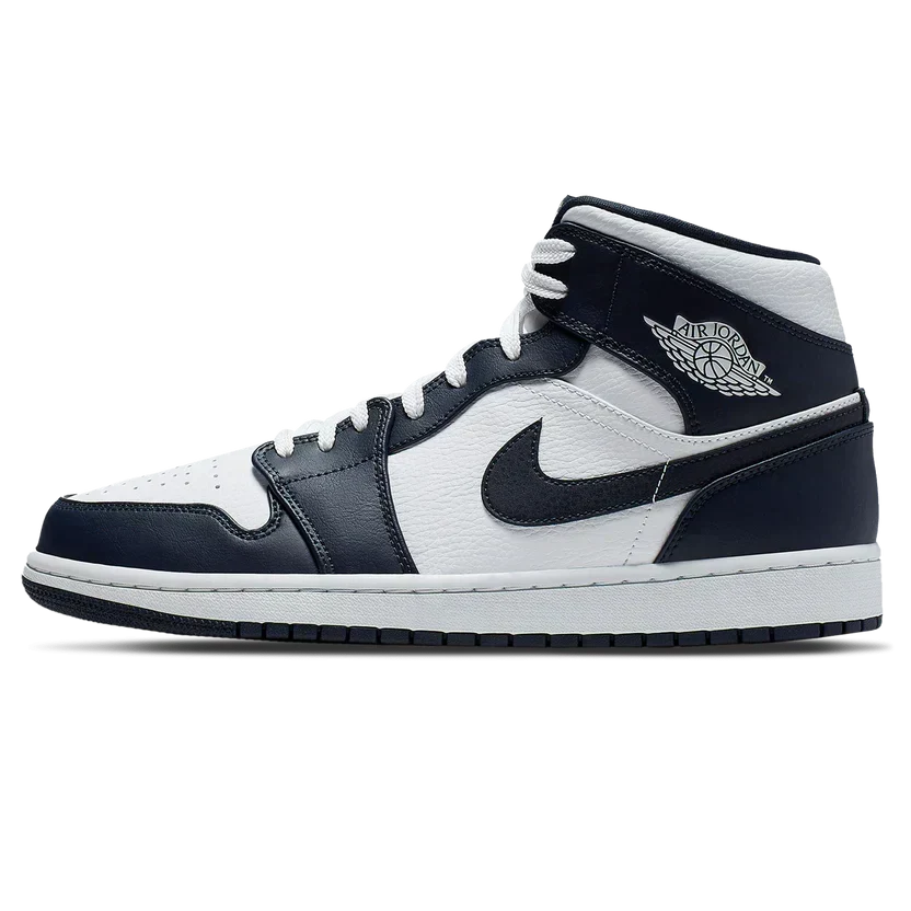 Air Jordan 1 Mid 'White Metallic Gold Obsidian'
